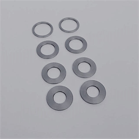 1.0mm Axle Spacers. Stainless Steel.